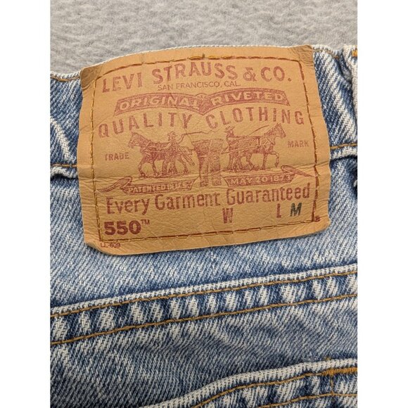 Vintage Levis 550 Jeans Womens 20W Medium Wash Relaxed Fit Tapered Leg Denim Y2K - Picture 11 of 15